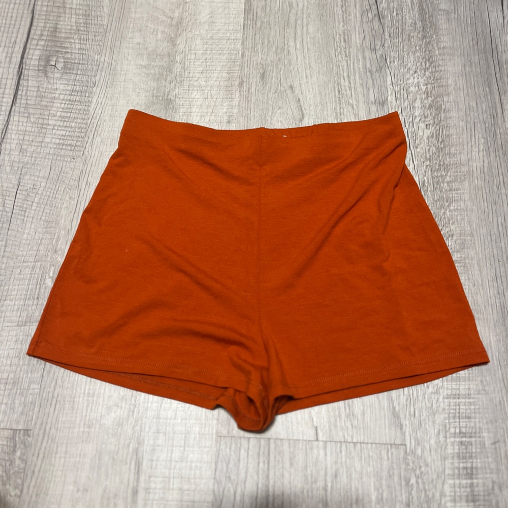 Fighting Eel Orange Hawaiian Aloha Shorts Jersey Rayon Spandex Fall